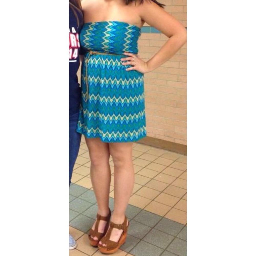 Ruby Rox Strapless Tribal Dress